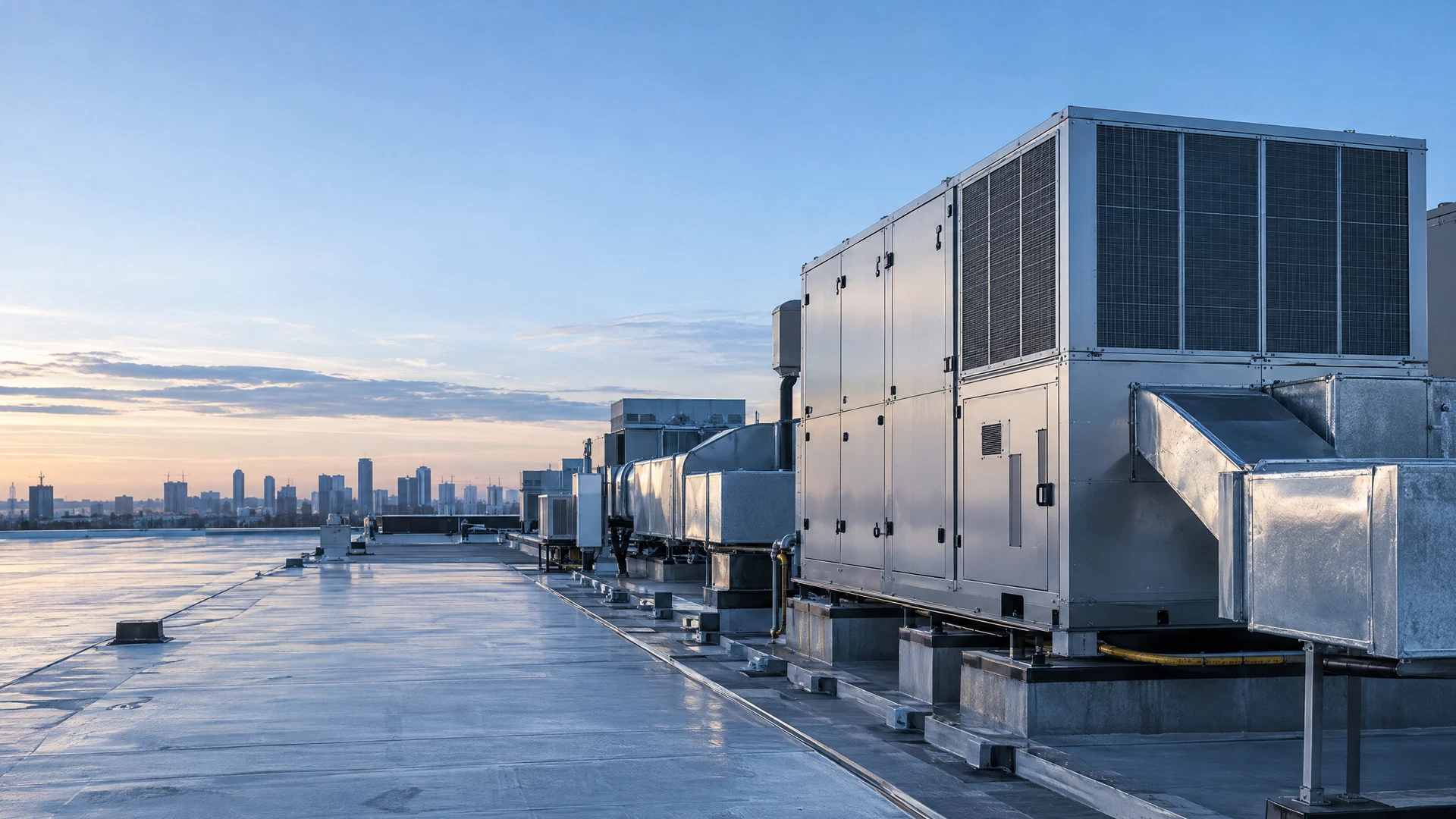 Illustrative commercial rooftop HVAC equipment